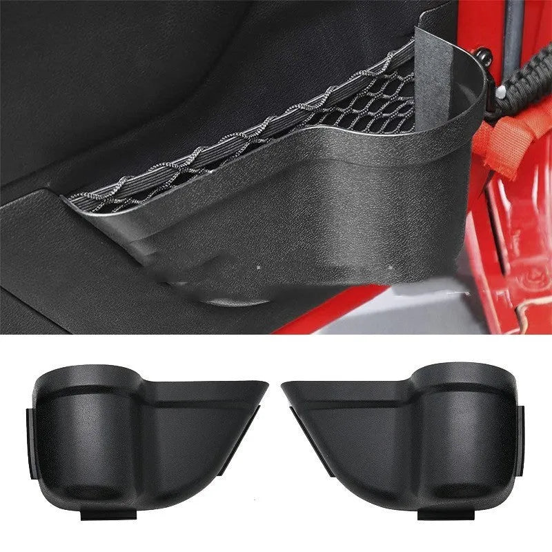 Jeep Wrangler black ABS door storage box for 2011-2020 JK and JL model interiors