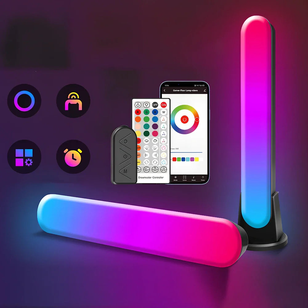 Surface Ambient Light RGB desktop light with music synchronisation and 56 LED beads measuring 301.5mm