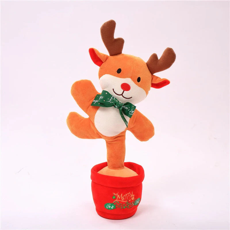 Dancing Christmas Tree Electronic Plush Toy with singing and recording features