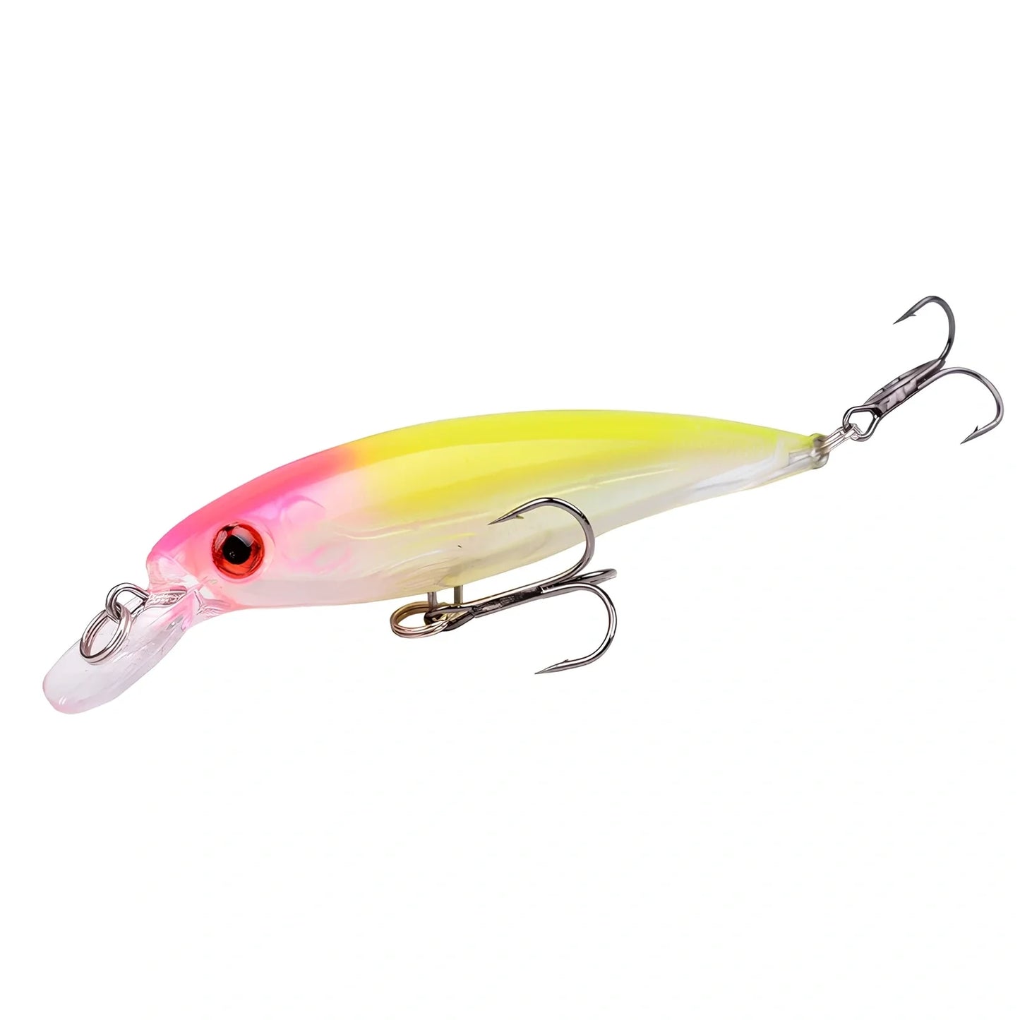13.8g fishing lure with 11cm length showing diving lip and No. 6 hook