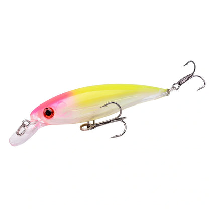 13.8g fishing lure with 11cm length showing diving lip and No. 6 hook