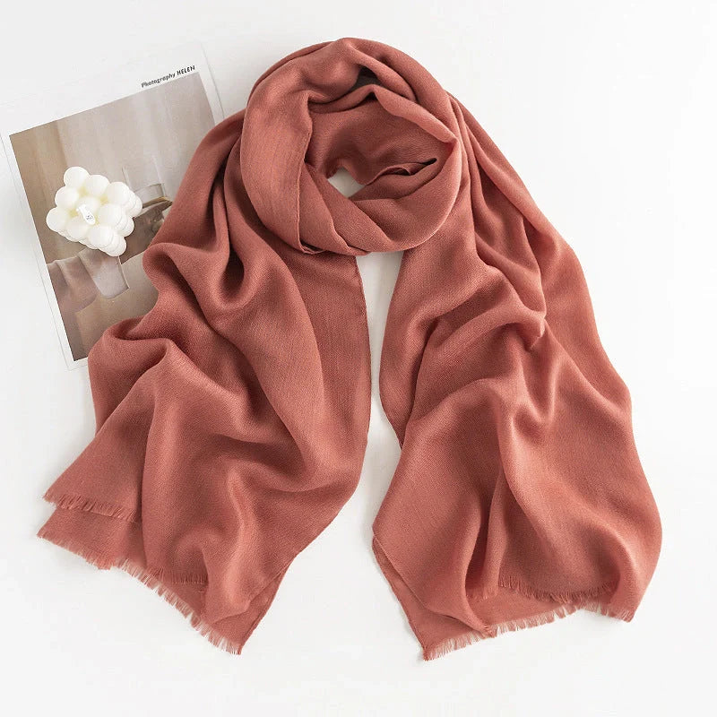 Stylish herringbone pattern artificial cashmere scarf for women in various colors