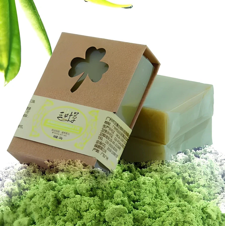 100g organic matcha green tea handmade soap bar with natural ingredients for skincare
