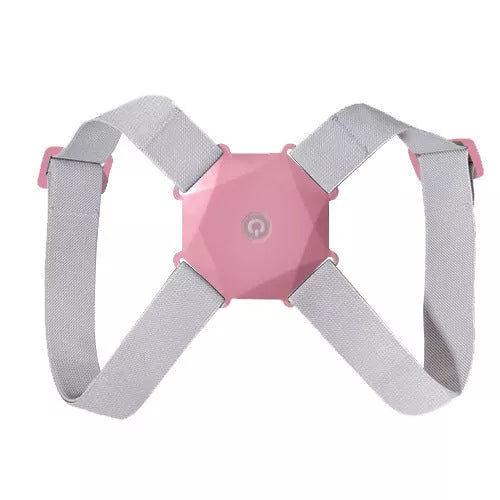 Induction Vibration Posture Corrector in blue, grey, or pink with ABS nylon belt