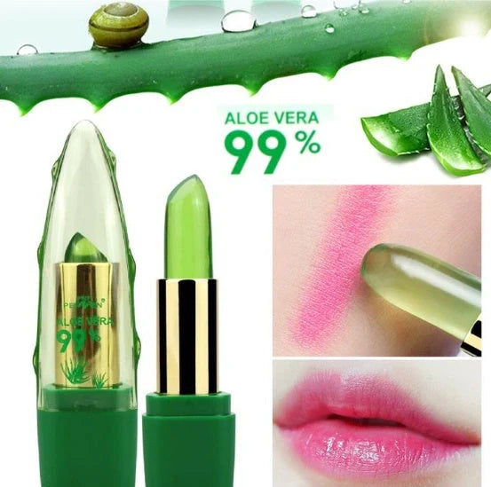 Aloe Vera Gel Color Changing Lipstick Gloss with personalized shade and deep hydration