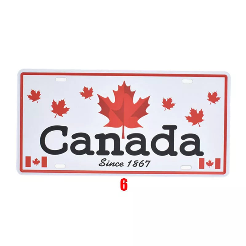 Vintage tin painting national poster with retro style and durable metal construction