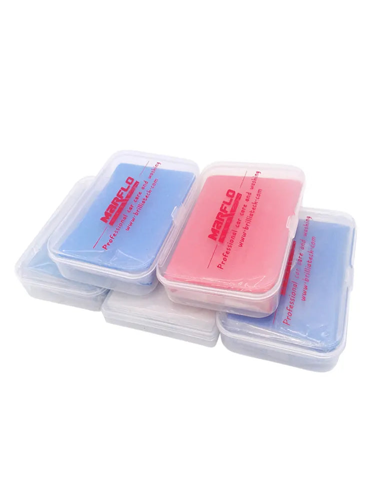 Marflo Magic Clay Bar for car detailing, available in Heavy and King2 models, 100g, 150g, 80g weights