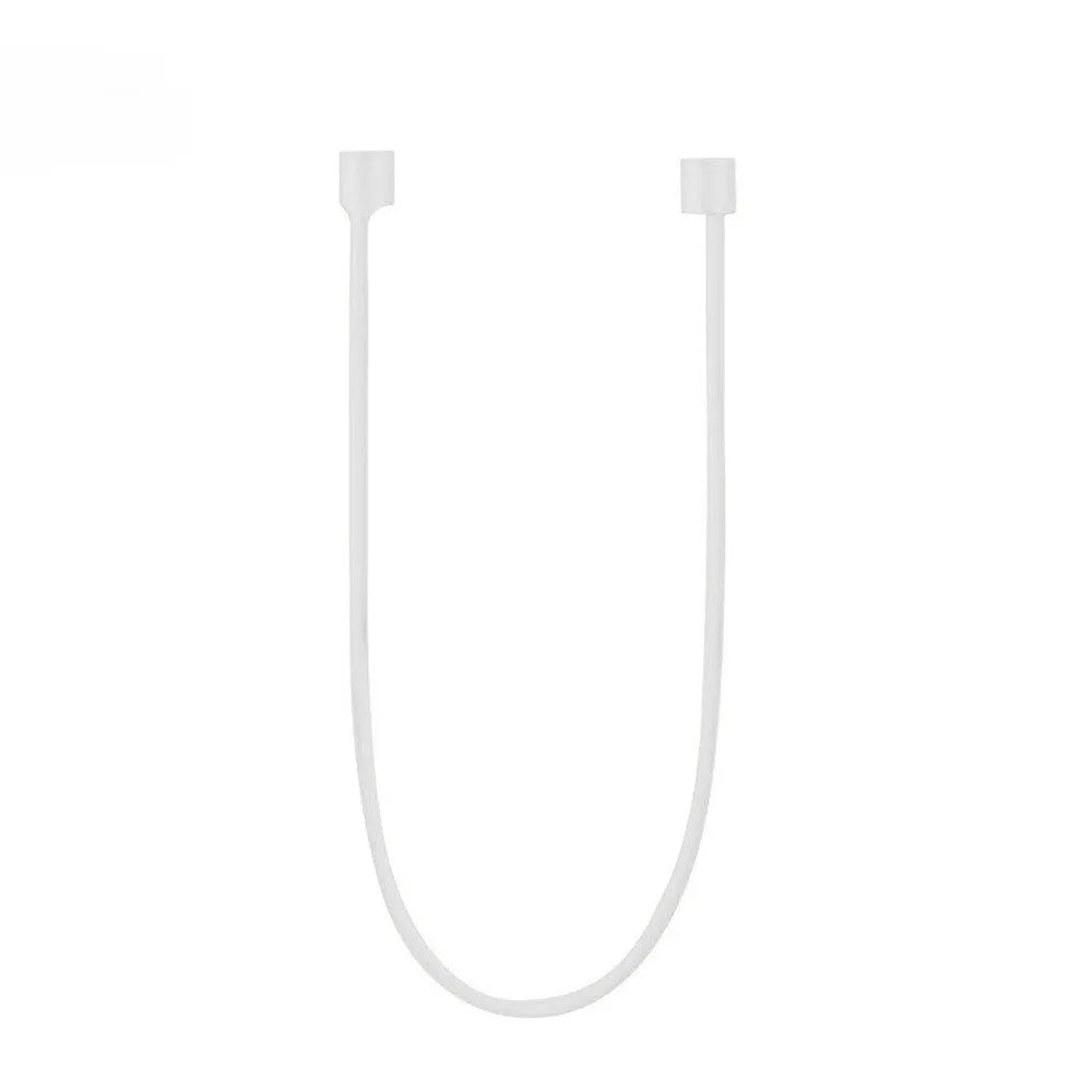 Silicone shockproof protective case for Apple AirPods in various colours with anti-lost rope.