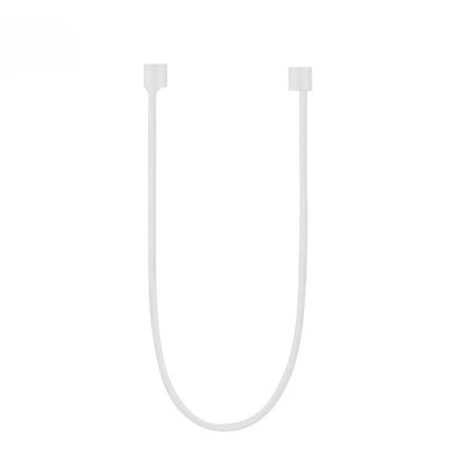 Silicone shockproof protective case for Apple AirPods in various colours with anti-lost rope.