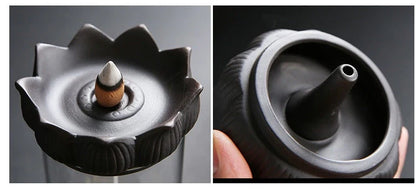 Goku Back Incense Burner ceramic with 'The Return of the Great Saint' windshield design