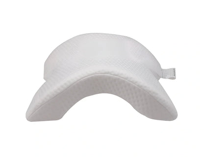Tunnel-shaped memory foam pillow with plastic bracket for preventing limb numbness during office naps