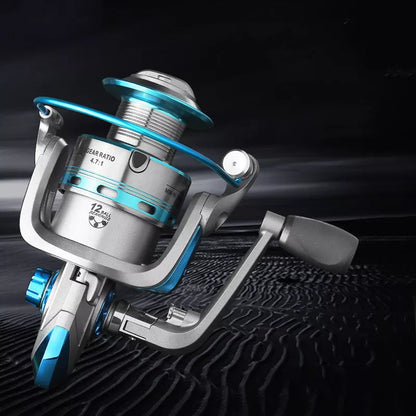 High-grade metal fishing reel with smooth casting mechanism for anglers