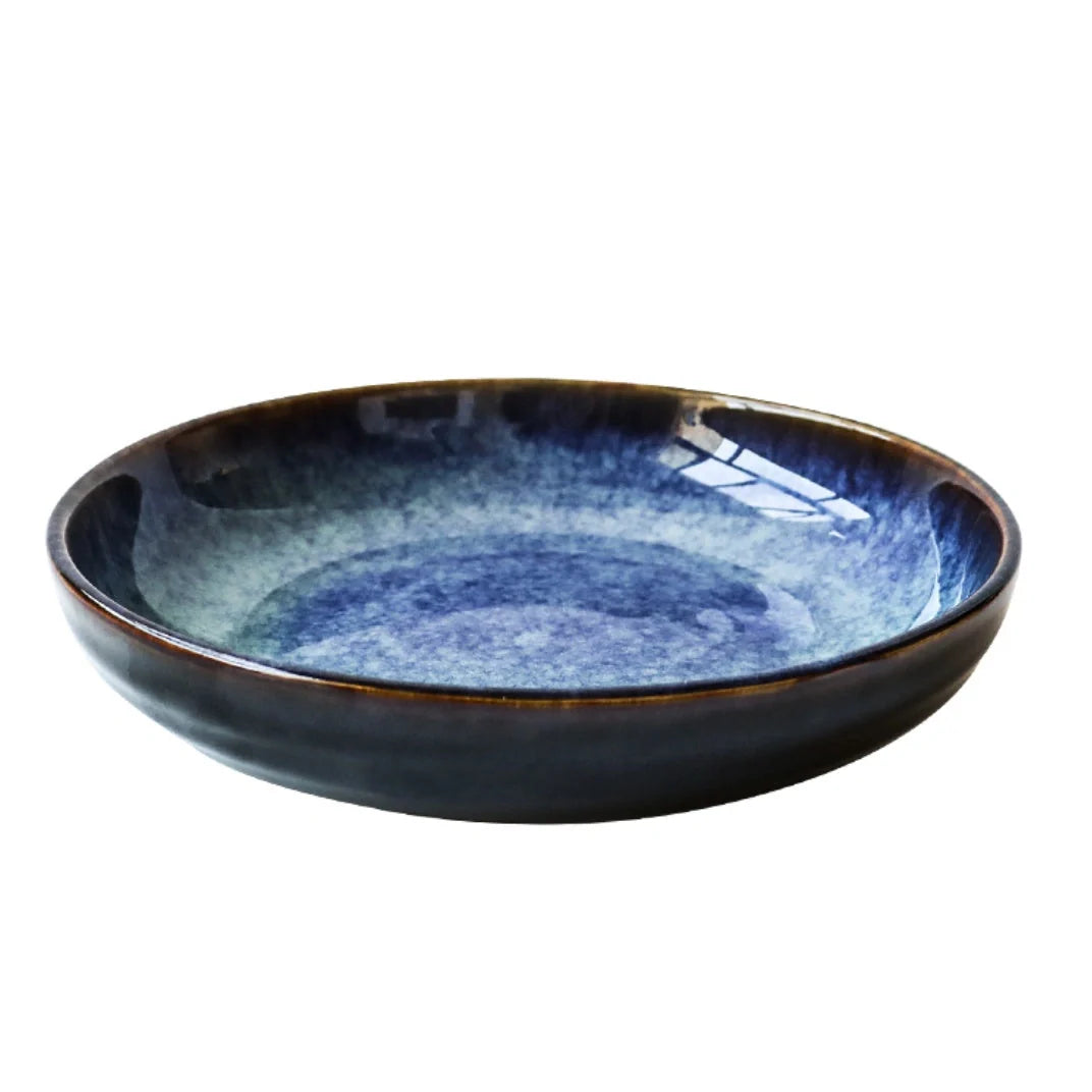 Ceramic Binaural Baking Pan in 9.5 and 11-inch sizes for even baking