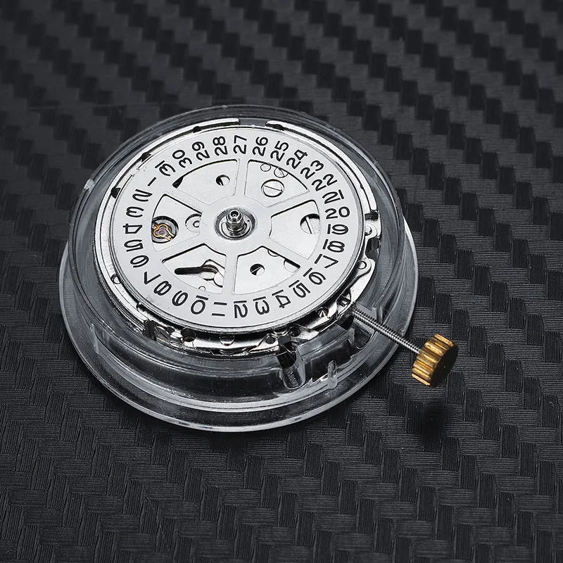 Silver 8215 automatic watch movement replacement with 25mm diameter stainless steel construction