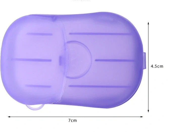 Disposable hand soap sheets in various colors, perfect for on-the-go hand washing and cleanliness