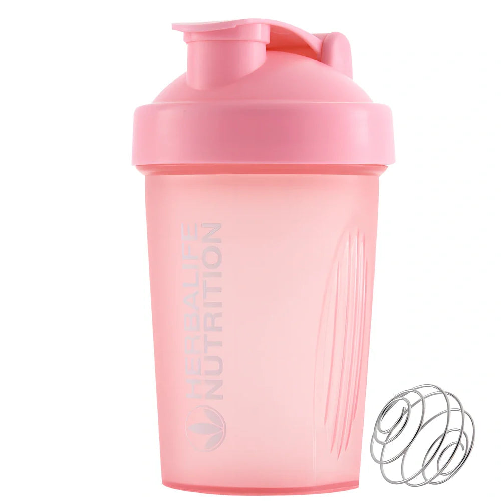 400ml sport shaker bottle with screw cap in multiple colour options showing 16.5cm height