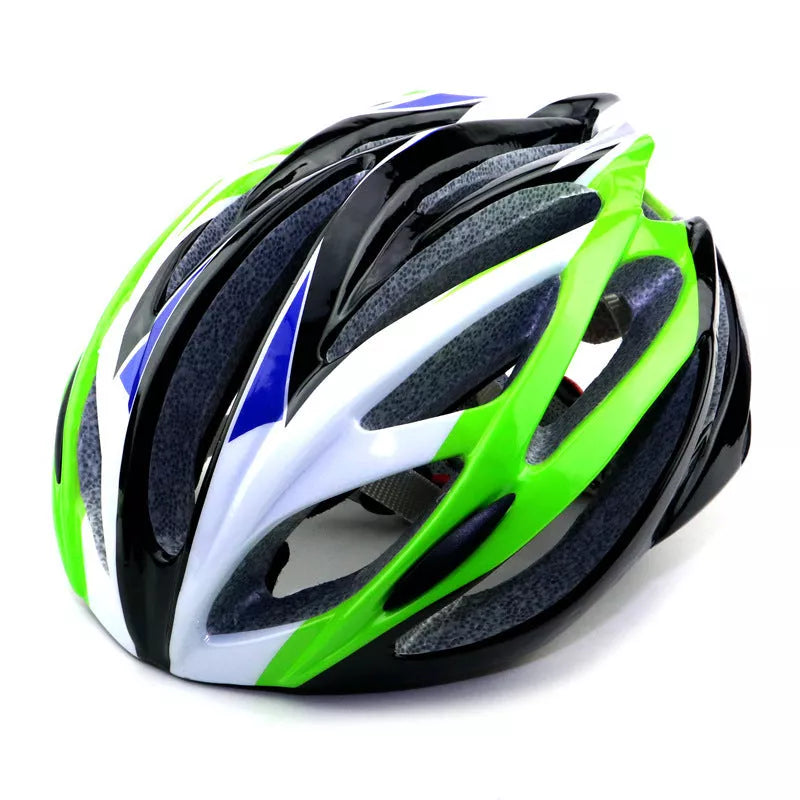 Bicycle integrated helmet with lock design and velvet lining in various colors