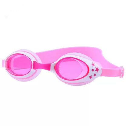 Children's waterproof and anti-fog swimming goggles in multiple colors