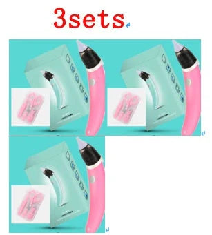 Electric Nasal Aspirator with Adjustable Suction Power and Soft Silicone Tips for Gentle Nasal Clearing in Babies