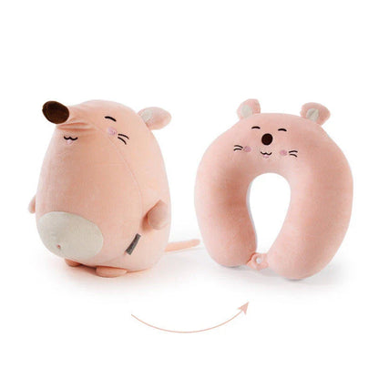 Cozy penguin-shaped neck pillow with U-shaped design for comfortable neck support and relaxation