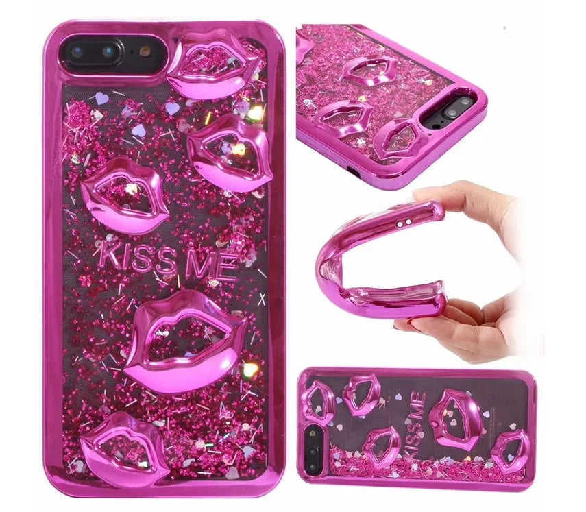 Huawei P series 3D lip TPU phone case in multiple colour options