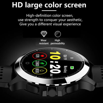 W8 ECG smart bracelet with metal stainless steel body, round colour screen, and TPU strap in black, brown, or coffee.