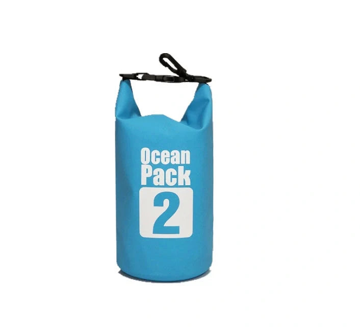 2L waterproof dry bag in various colors for outdoor activities