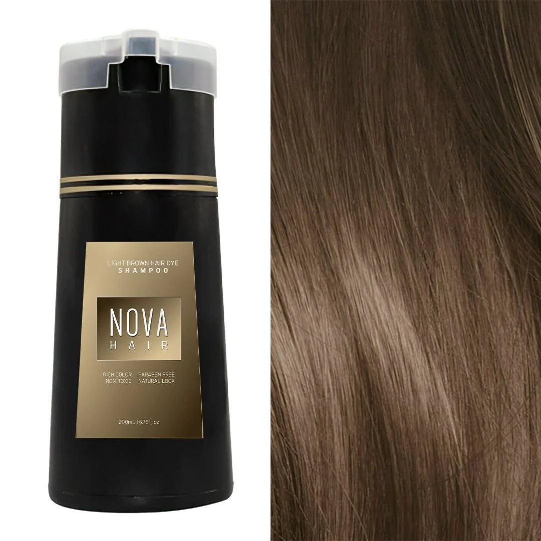 Natural 3-in-1 Hair Dye Shampoo for fast, lasting color and hair care