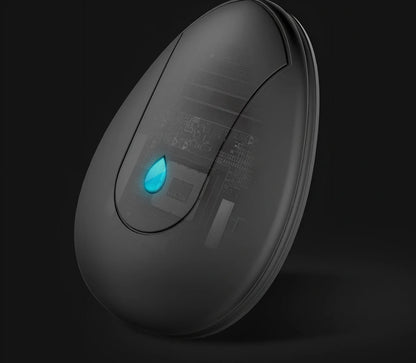 Black drop-shaped running corrector with posture analysis and 11 sports metrics tracking