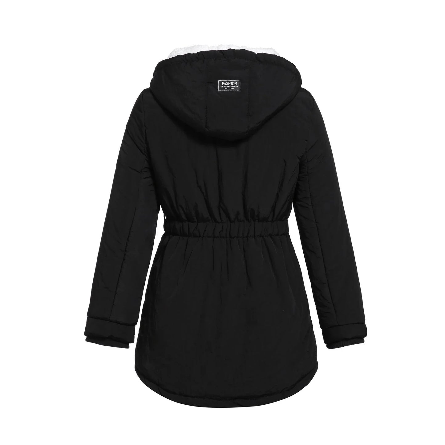 Stylish padded cotton clothing with leather accents in a variety of colors and sizes