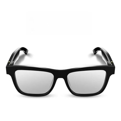 Black and Transparent Bluetooth Smart Glasses with TR90 Frame