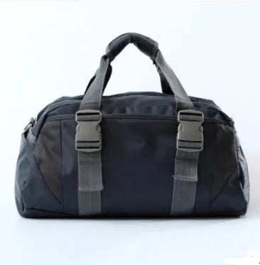 Nylon yoga and gym fitness bag shown in available colours with medium and large size options