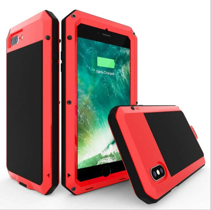 Metal iPhone case for iPhone 11 series in various colors, offering durable aluminum protection