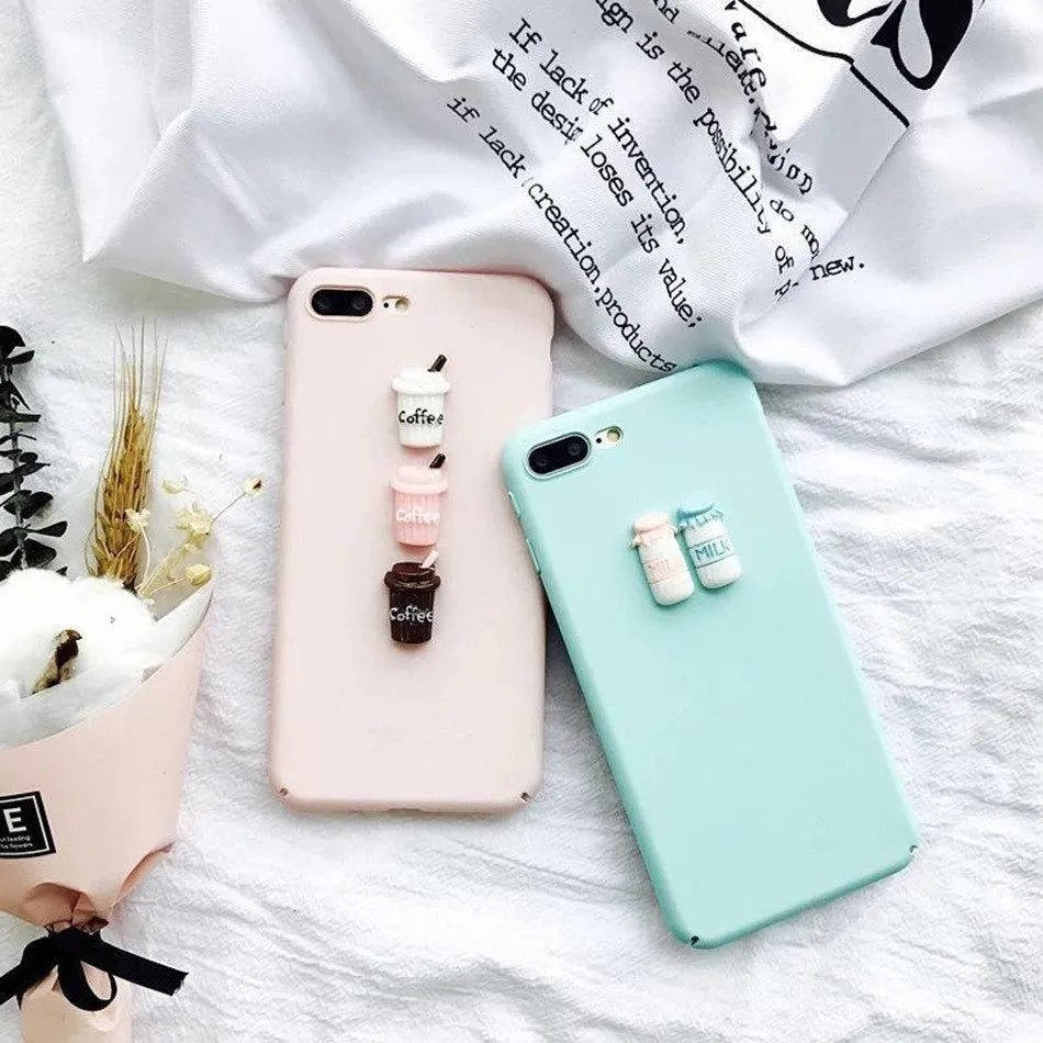 3D cartoon cat design silicone phone case for iPhone with soft TPU construction
