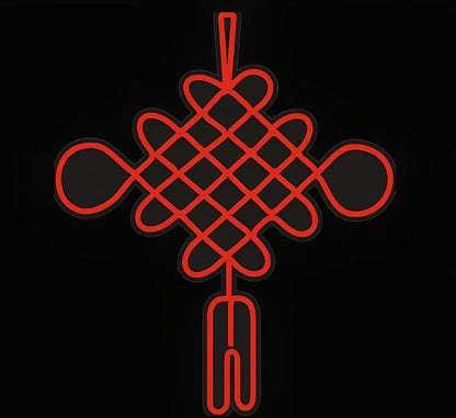 Hanging LED neon wall light in PVC, USB powered, sizes 100-600mm for home decor