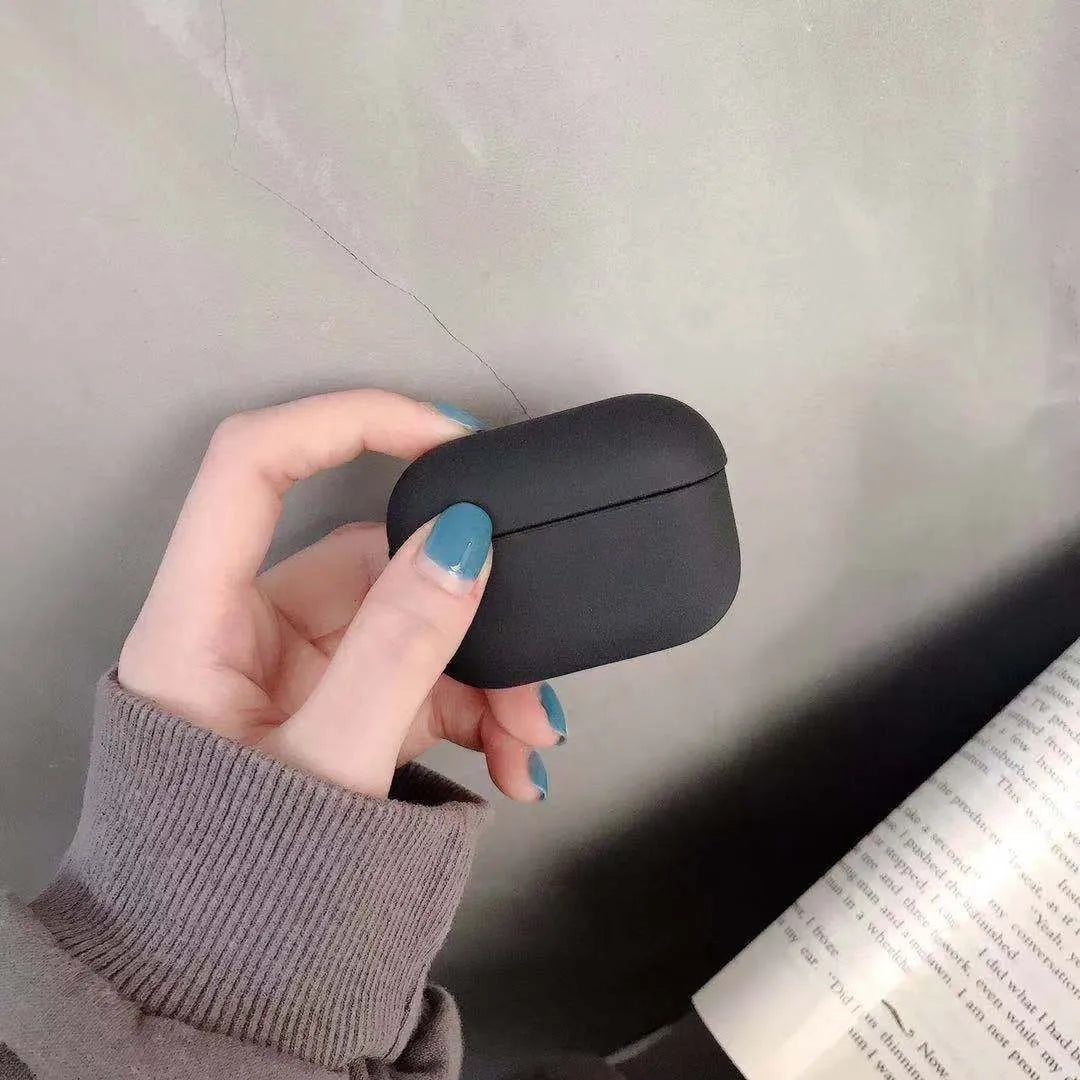 Compatible AirPods Pro 3 protective case in various colours like black, pink, green, and blue