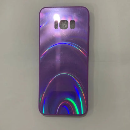Marble-pattern shockproof silicone phone case for Samsung Galaxy models shown in multiple colours.