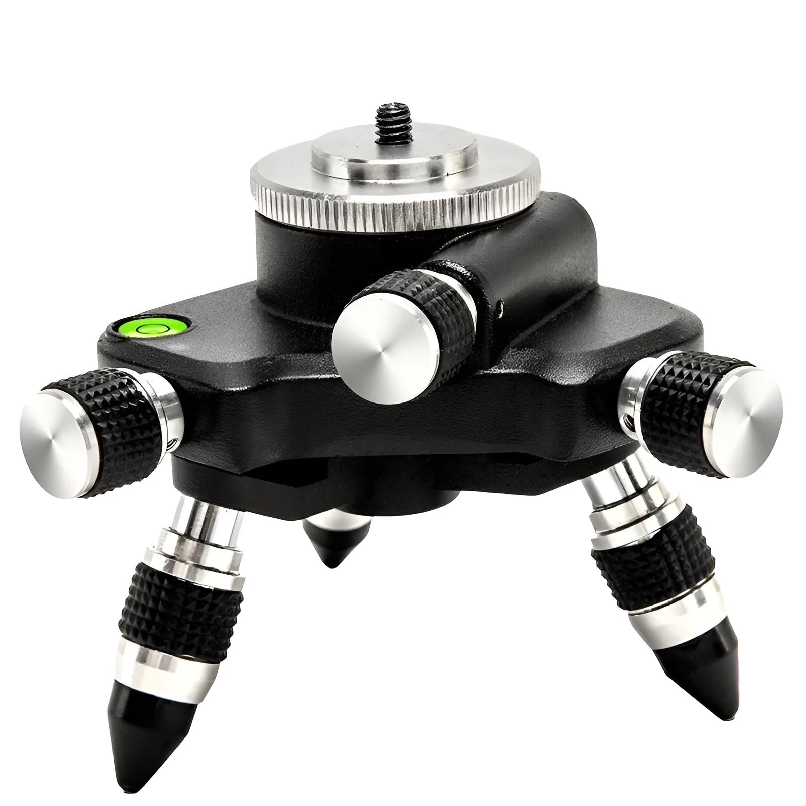 Black aluminium alloy YL-30 spirit level special base with 360-degree adjustment.