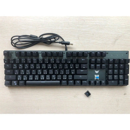 Green shaft mechanical keyboard with 87 keys and backlight