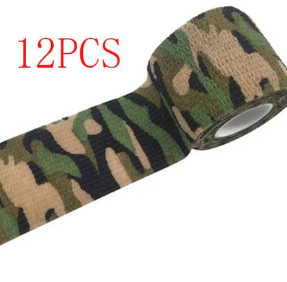 Camouflage Non-woven Elastic Bandage with self-adhesive feature for secure wound coverage