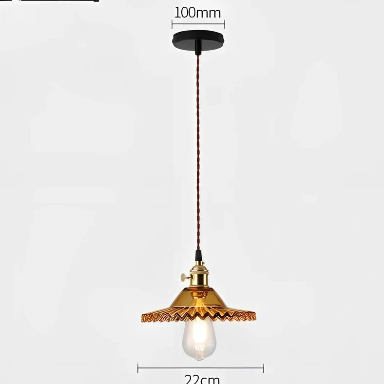 Nordic glass chandelier with copper body and adjustable 1.2m height in multiple colour options