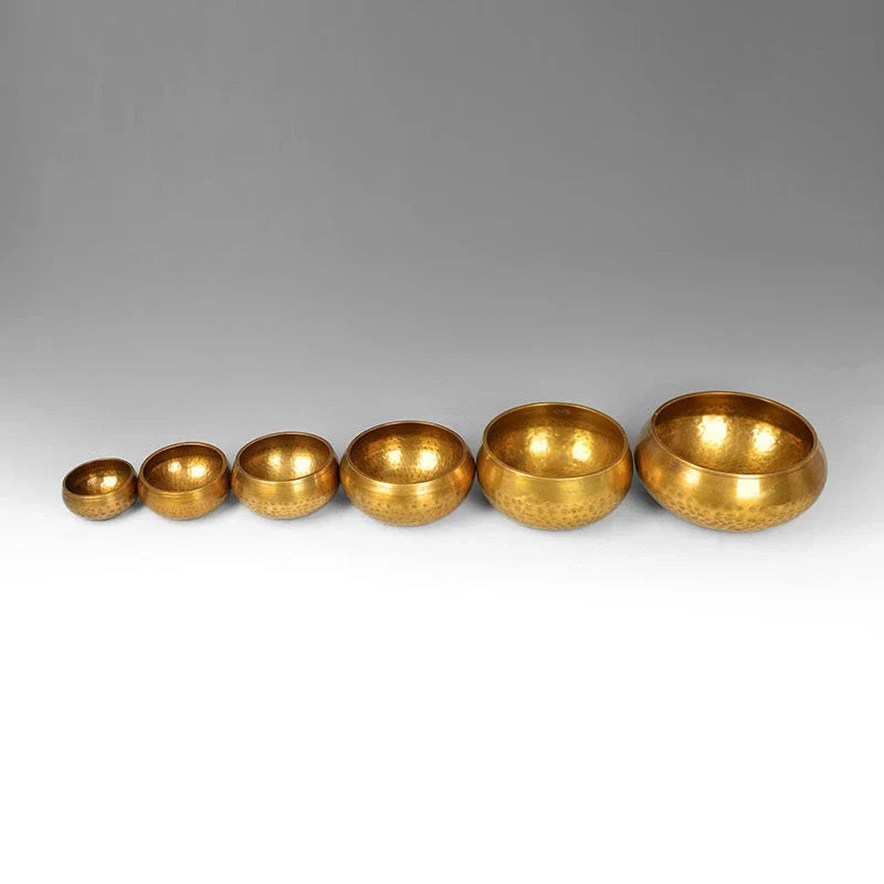 Harmonious Tibetan Singing Bowl - Copper Meditation Bowl with Vibrant, Soothing Tone