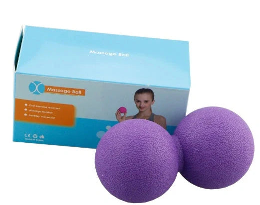 High-Density Peanut Massage Ball for fitness, yoga, and pain relief in various colors