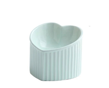 Elevated Ceramic Pet Bowl with Angled Design for Comfortable and Hygienic Feeding