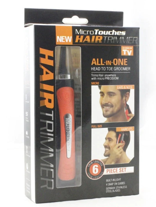 Multifunctional double-head shaving machine for eyebrow and nose hair trimming