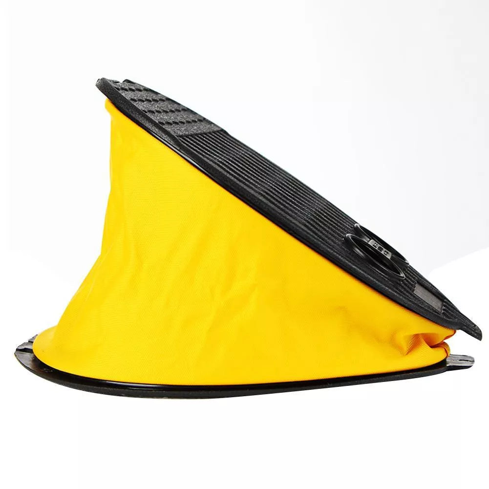 AIRHEAD High Volume Bellows Foot Pump in yellow with 3 adapters for versatile inflation