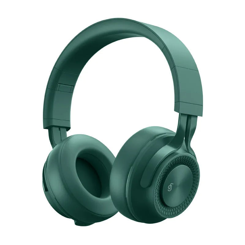 Sports wireless Bluetooth headset showing four colour options with power display and call functionality