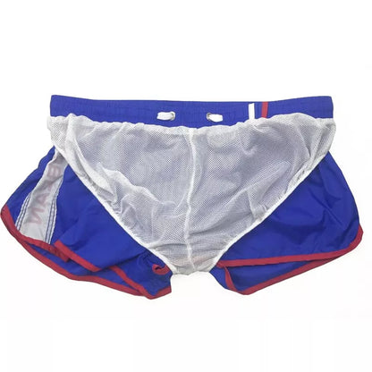 Men's lightweight polyester shorts for summer sports in various colors
