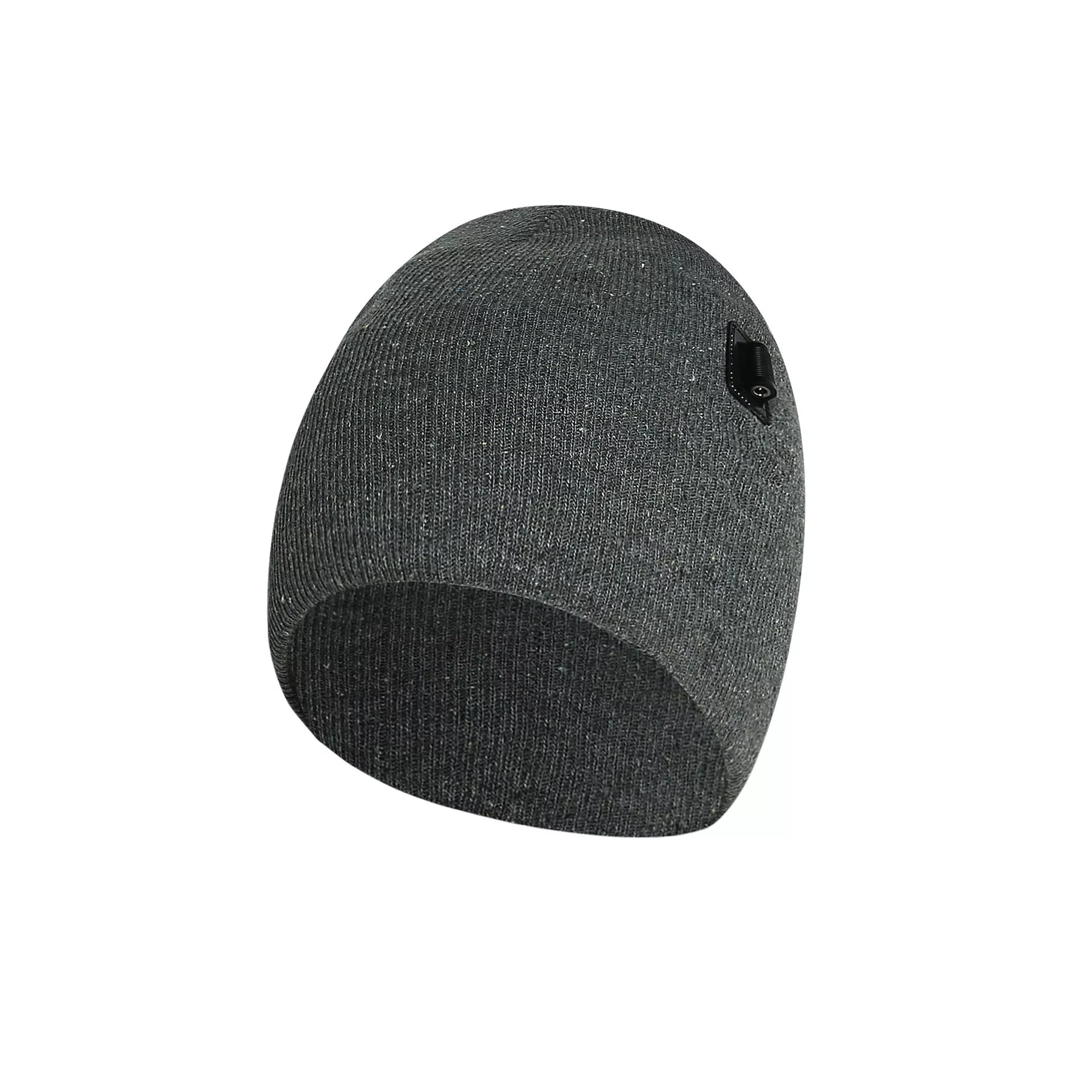 Heated cotton hat with intelligent temperature adjustment in wine red, grey, and black