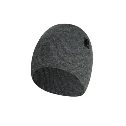 Heated cotton hat with intelligent temperature adjustment in wine red, grey, and black